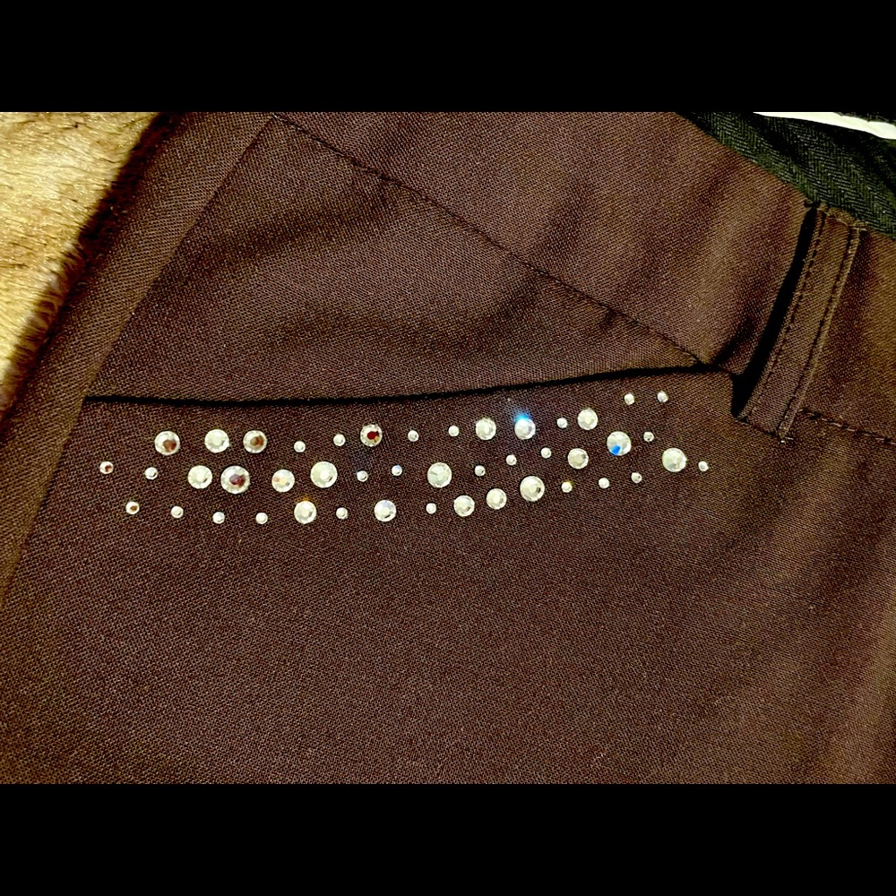 💎RARE Swarovski Crystals Body by Victoria Christie Fit Pants Vintage Y2K